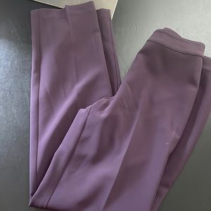 ST. JOHN Purple Plum high waisted Dress Pants